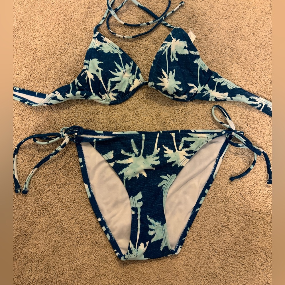 Tropical Palm Print Bikini